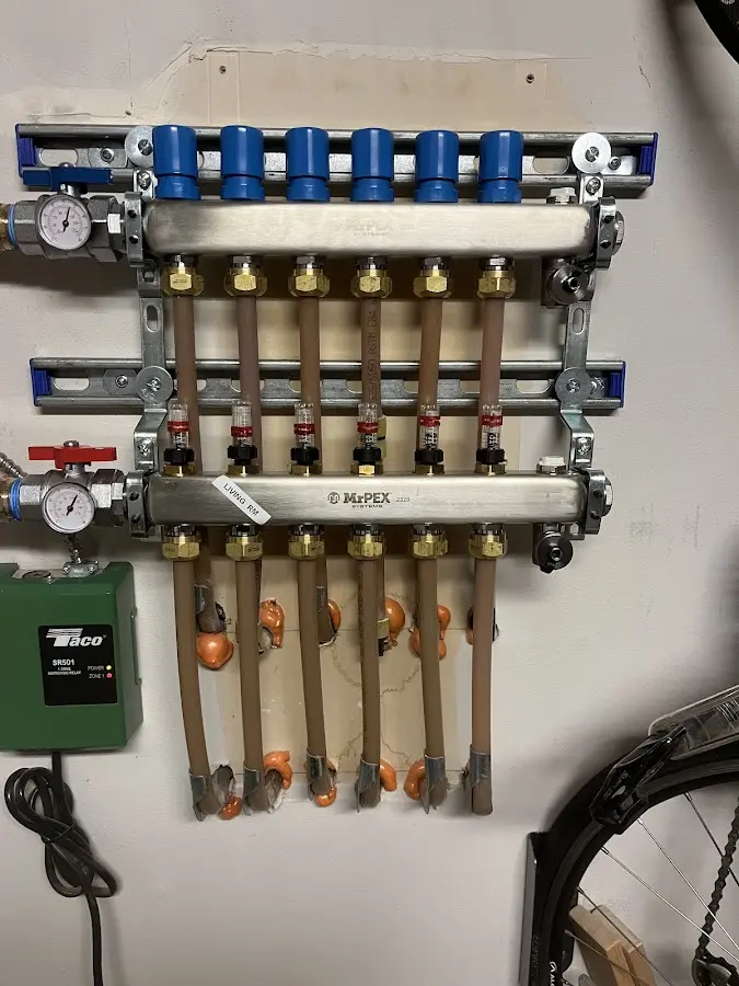 Plumber performing Gas Leak Detection at a residential property in North Reading